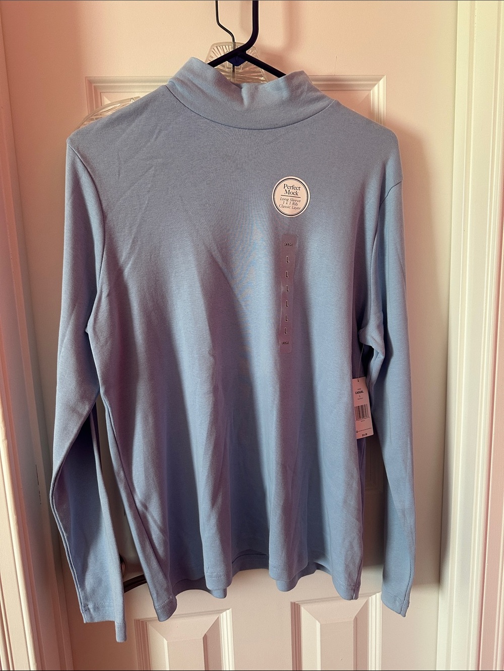 Kim Rogers Light Blue Turtleneck Sweater
